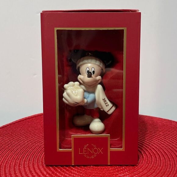 Lenox Disney Mickey Mouse Snow Games 2022 Ornament NWT - Picture 2 of 4
